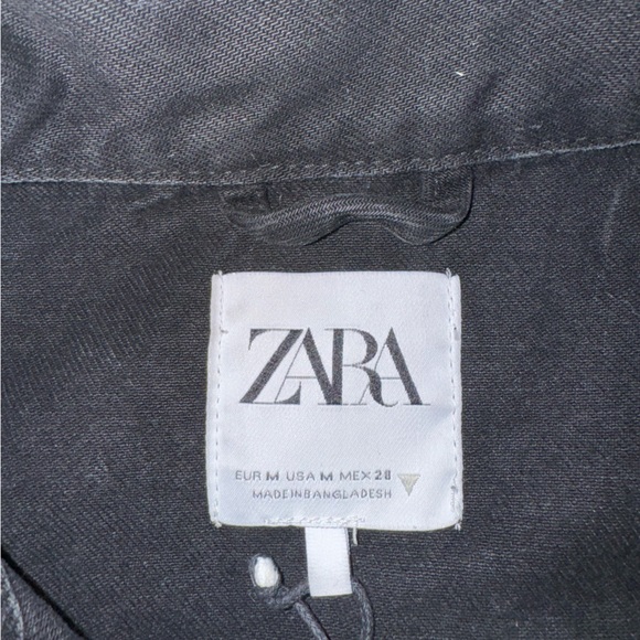 Zara black jean jacket w/ matching pants - Picture 7 of 9